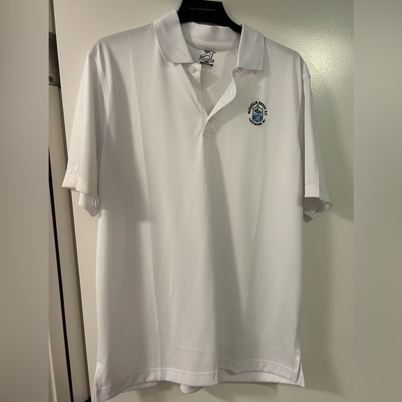 Men's White Golf Polo McCauslin Brook Golf Course Wisconsin - Picture 1 of 1